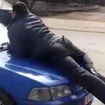 Момент наезда на милиционера в Бишкеке попал на видео