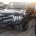 Задержан водитель, протаранивший будку с охранником в центре Бишкека