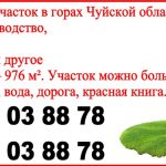 Продаю участок в горах Чуйской области