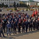 В Оше проходит митинг в поддержку Сооронбая Жээнбекова