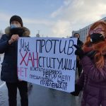 В Бишкеке прошел мирный марш против проведения референдума