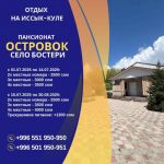 Отдых на Иссык Куле. Пансионат «Островок» Бостери