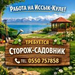 Требуется сторож-садовник. На Иссык-Куле